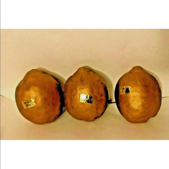 New Italian Glass Lemon Gold Hand Blown Italy - Picture 13 of 16